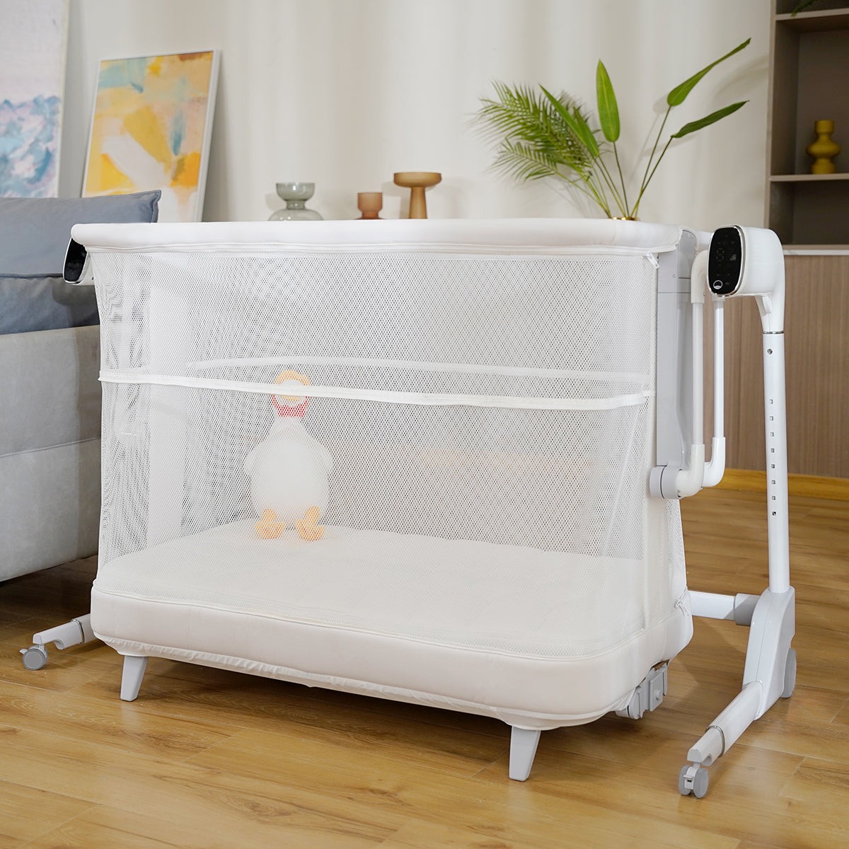 Maydolly 3-in-1 Bassinet Crib for Sleeping, Playing & Soothing
