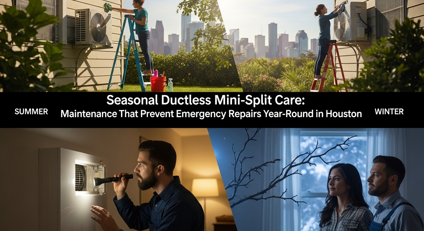Seasonal Ductless Mini-Split Care: Maintenance Tasks That Prevent Emergency Repairs Year-Round in Houston