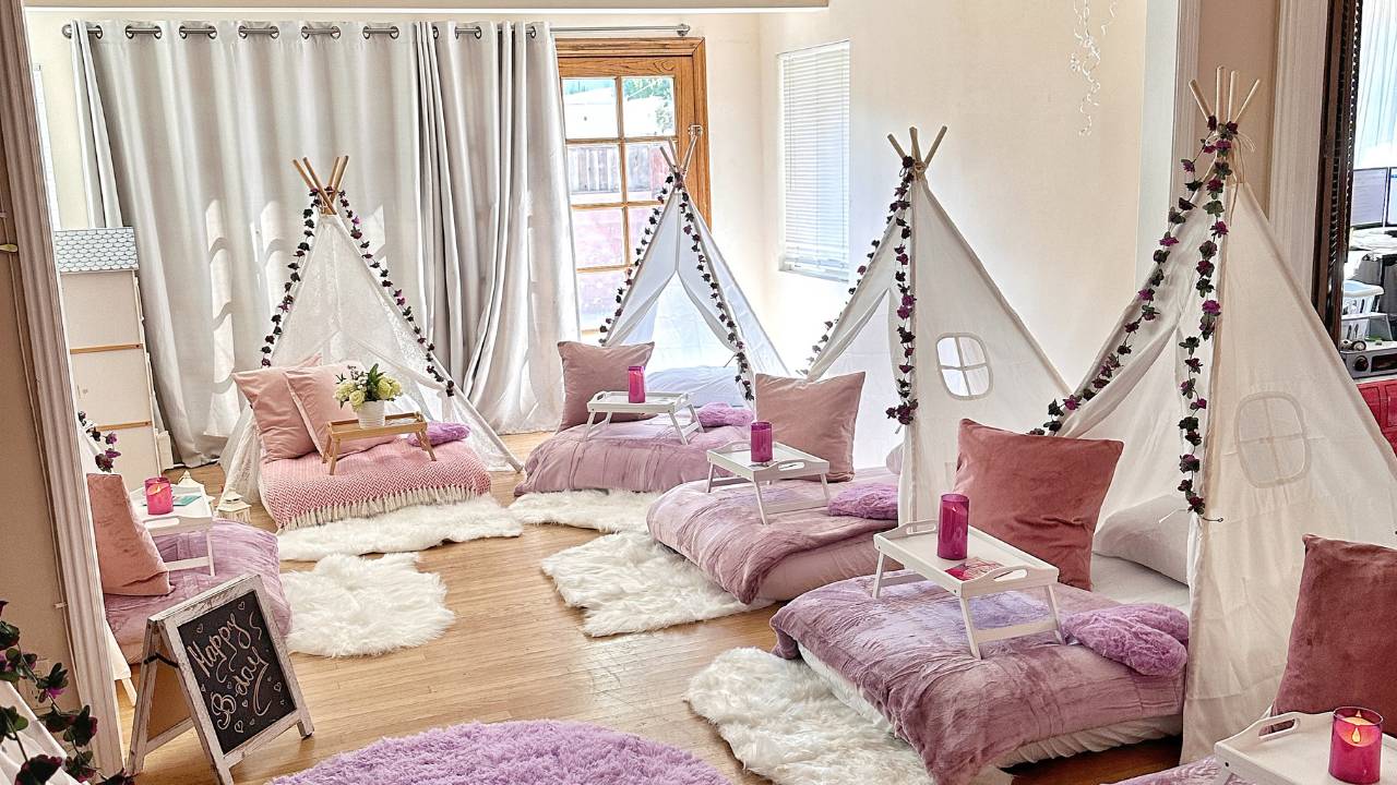 luxury-sleepover-setup-for-girls